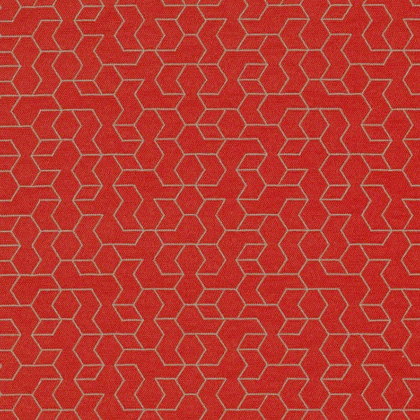 CF Stinson Tangram Tomato Upholstery Fabric