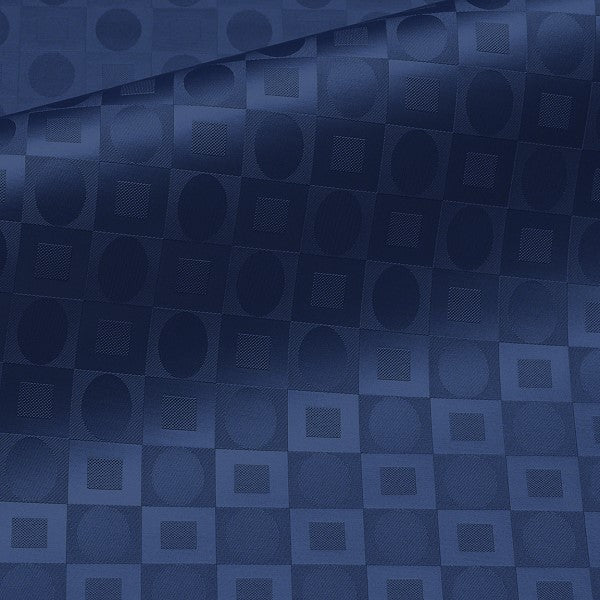 CF Stinson Geomet Lapis Blue Upholstery Vinyl
