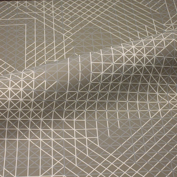 CF Stinson Power Grid Graystone Upholstery Fabric