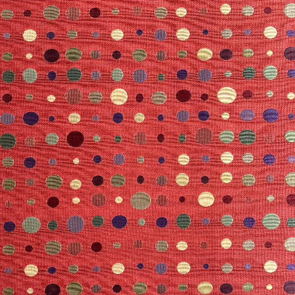 Unika Vaev Wink Red Upholstery Fabric