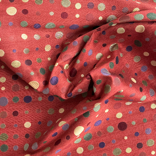 Unika Vaev Wink Red Upholstery Fabric Yardage