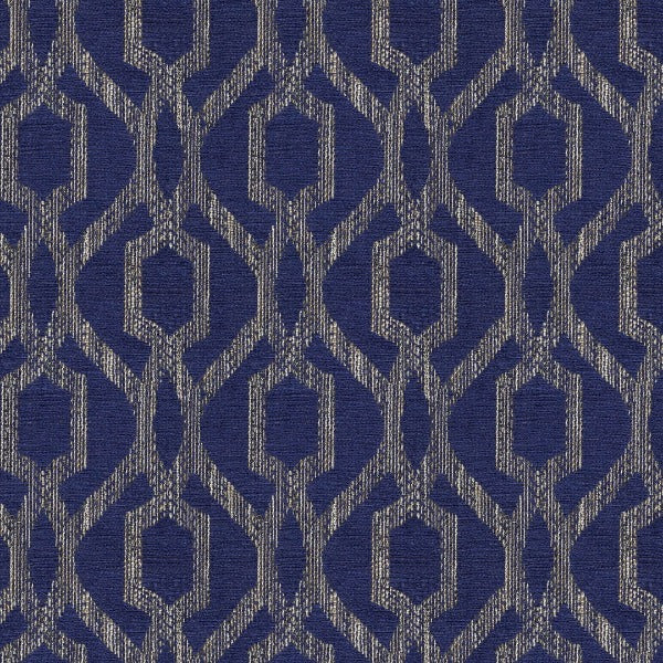 Remnant of Arc-Com Vanderbilt Midnight Upholstery Fabric