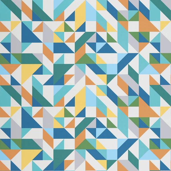 Remnant of Arc-Com Angle Citrus Upholstery Vinyl