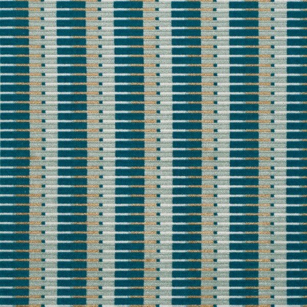 Designtex Anni Baltic Blue Velvet Upholstery Fabric