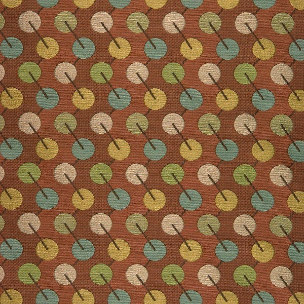 Arc-Com Bauble Terracotta Upholstery Fabric