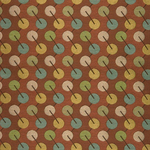 Arc-Com Bauble Terracotta Upholstery Fabric