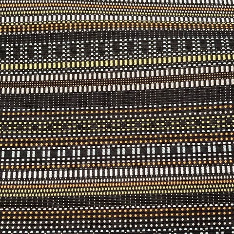 Momentum Beep Jet Black Stripe Upholstery Fabric