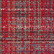 Remnant of Momentum Blurred Plaid Ember Upholstery Fabric