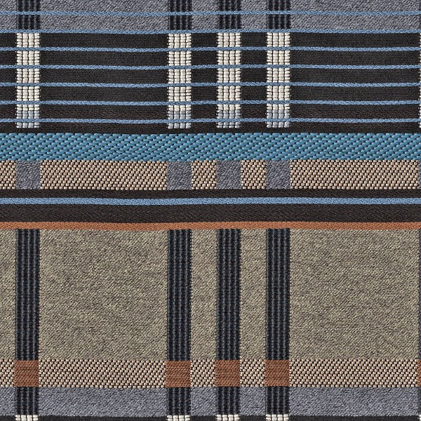 Remnant of Sina Pearson Bold Plaid Blacksmith Upholstery Fabric
