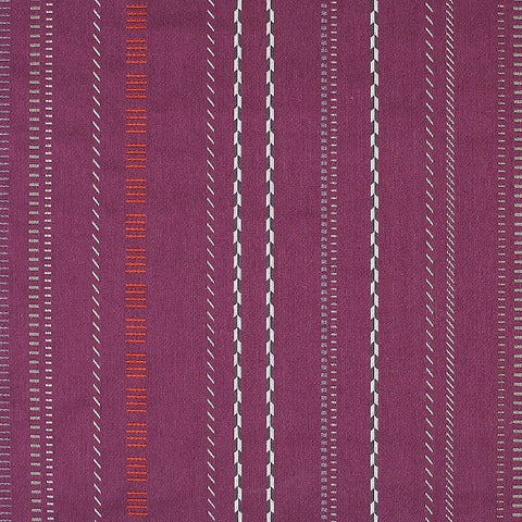 HBF Braids and Bars Imperial Purple Upholstery Fabric