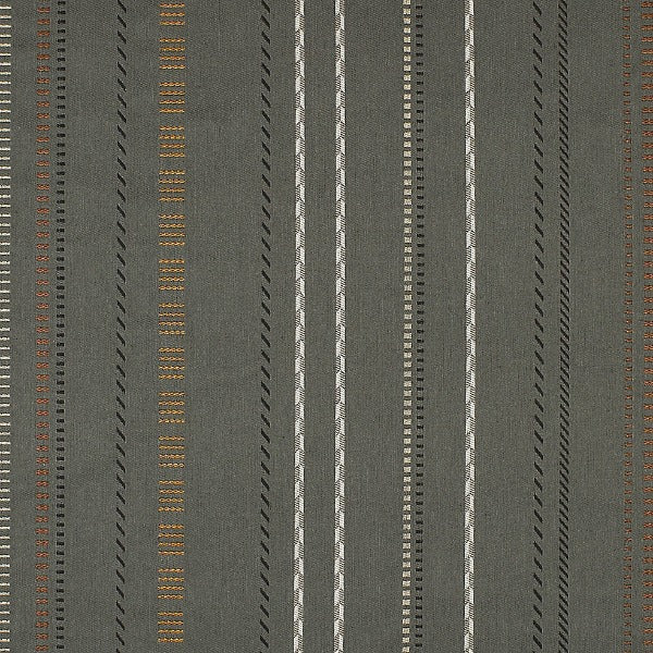 HBF Braids and Bars General Gray Upholstery Fabric