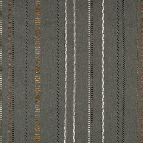 HBF Braids and Bars General Gray Upholstery Fabric