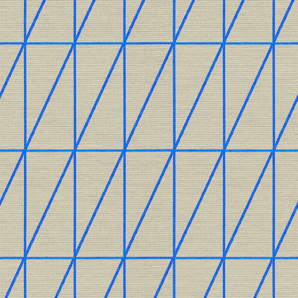 Remnant of Maharam Fabrics Bright Angle Cyan Upholstery Fabric