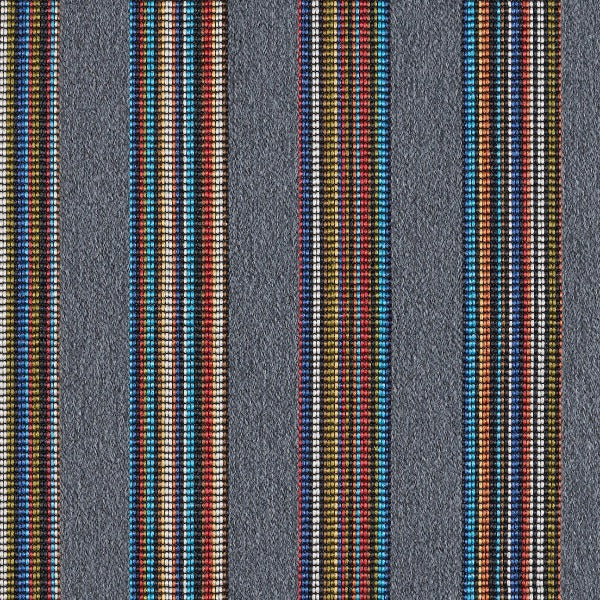 Remnant of Arc-Com Calais Stripe Primary Upholstery Fabric