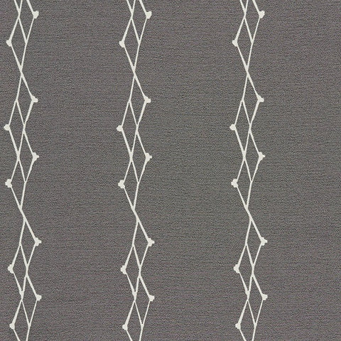 Arc-Com Centring Stripe Ash Upholstery Fabric