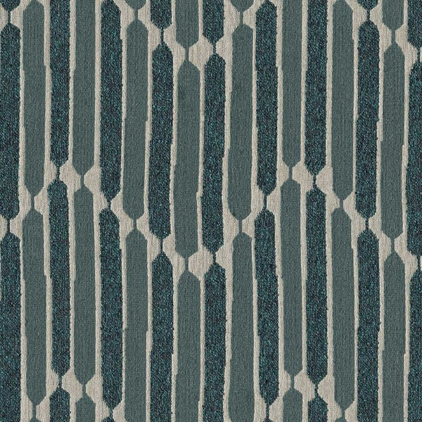 Remnant of Designtex Chenille Chevron Canal Upholstery Fabric