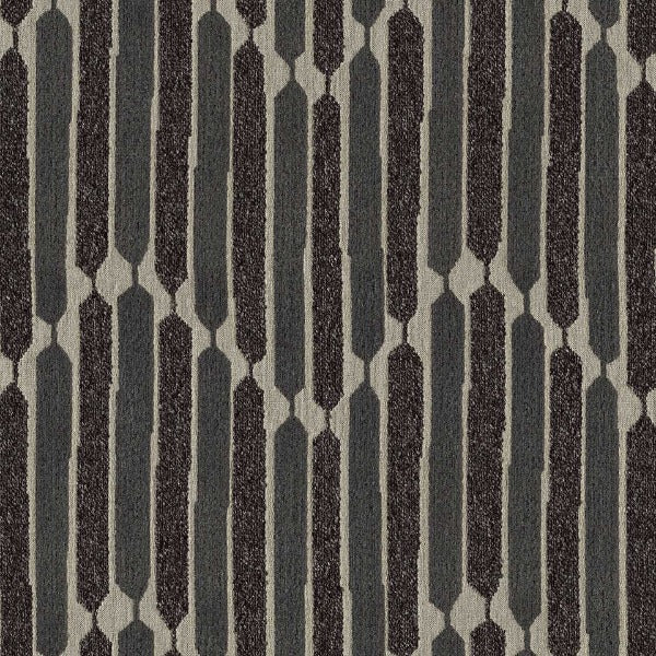 Remnant of Designtex Chenille Chevron Grey Upholstery Fabric