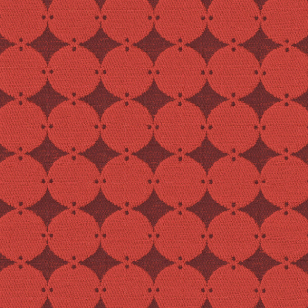Remnant of Knoll Circle Point Scarlet Upholstery Fabric