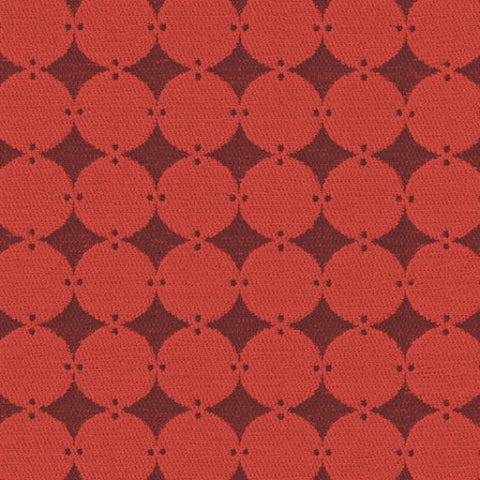 Remnant of Knoll Circle Point Scarlet Upholstery Fabric
