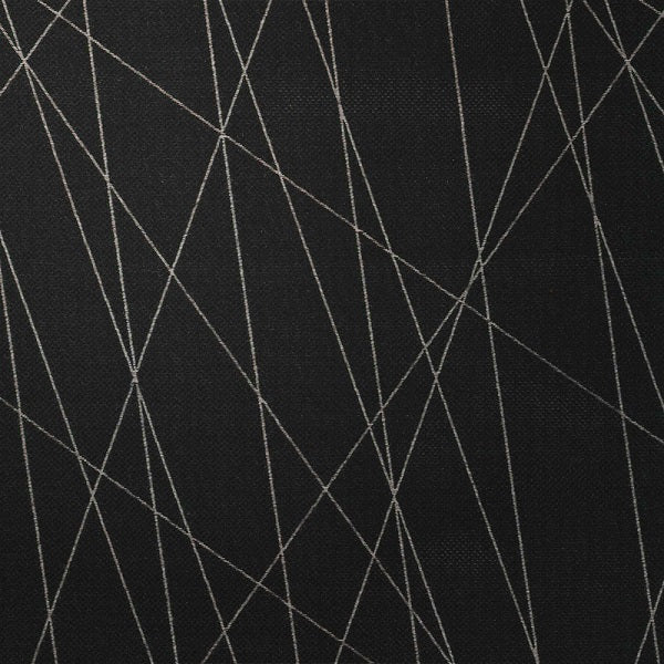 D.L Couch Crosswire Powerlines Black Upholstery Fabric