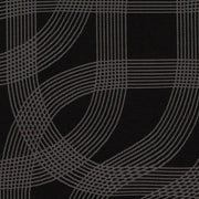 Maharam Cursive Rubber Black Sunbrella Upholstery Fabric