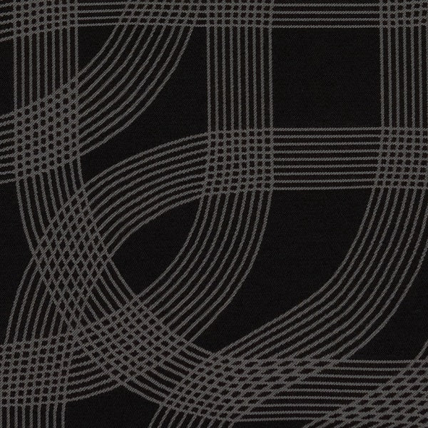 Maharam Cursive Rubber Black Sunbrella Upholstery Fabric