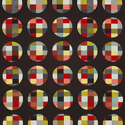 Momentum Cutout Masquerade Geometric Black Upholstery Fabric