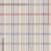 Remnant of Maharam Darning Sampler Plaid Confection Upholstery Fabric