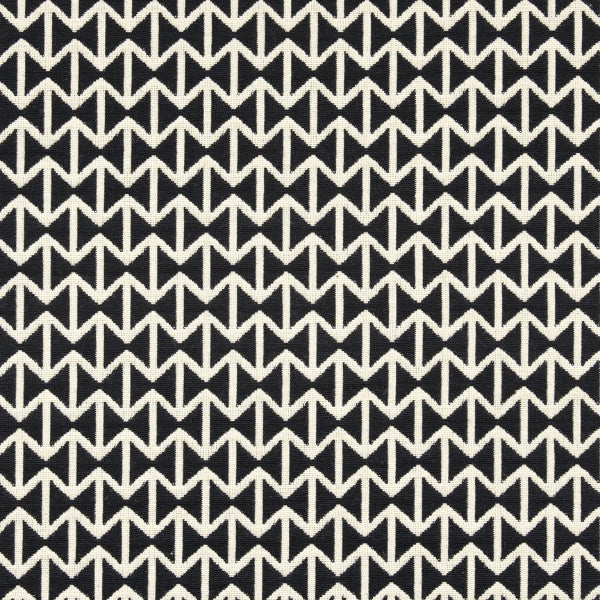 Remnant of Maharam Double Triangles Black/White Upholstery Fabric