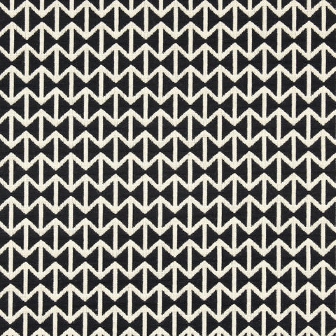 Remnant of Maharam Double Triangles Black/White Upholstery Fabric