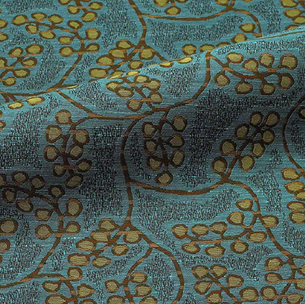 CF Stinson Elderberry Turquoise Upholstery Fabric