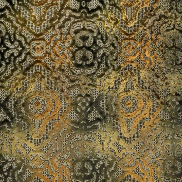 Remnant of Fabricut Fantasia Amber Upholstery Fabric