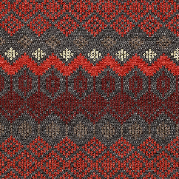 Remnant of Momentum Folklore Lava Upholstery Fabric
