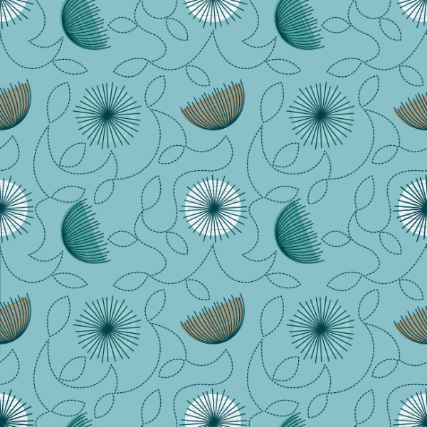 LDI Garden Party Bluestar Upholstery Vinyl