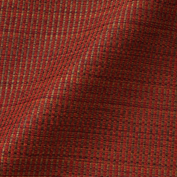 Remnant of Pallas Suji Stripe Gypsy Red Upholstery Fabric