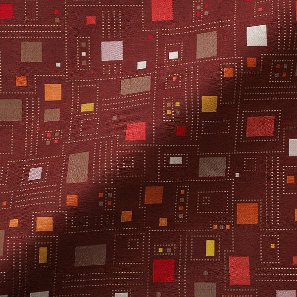 Pallas Hitch Madder Red Upholstery Fabric