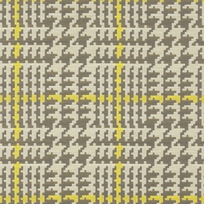 Remnant of Maharam Houndstooth Oat Upholstery Fabric