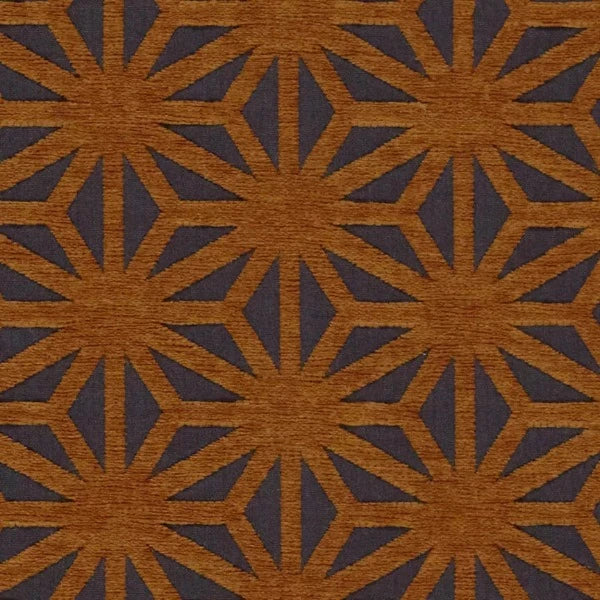 Remnant of Arc-Com Kirigami Chestnut Upholstery Fabric