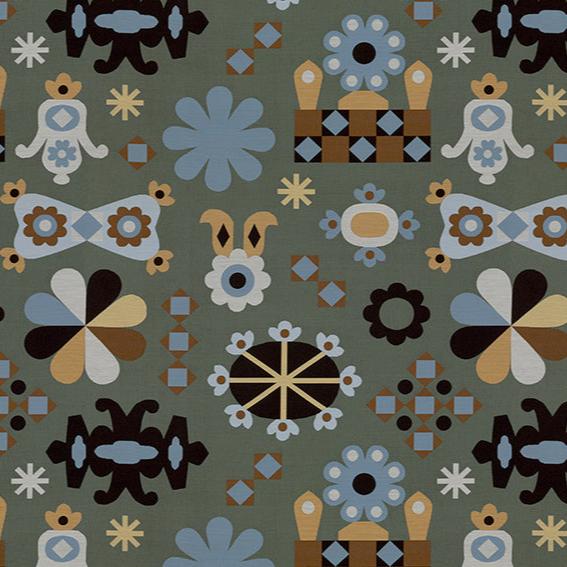 Remnant of Maharam Mela Nori Upholstery Fabric