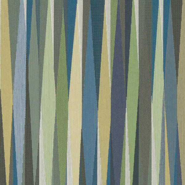 Remnant of Maharam Overlapping Stripe Palm Upholstery Fabric