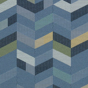 Remnant of Maharam Parquet Precipitation Blue Upholstery Fabric