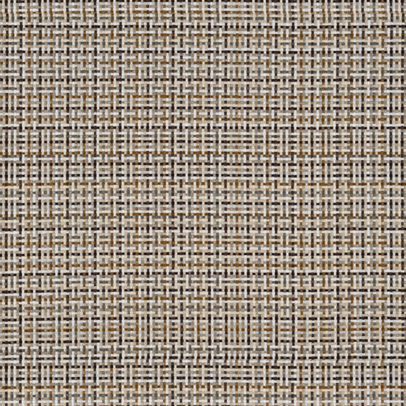 Remnant of Arc-Com Pixel Grain Brown Upholstery Fabric