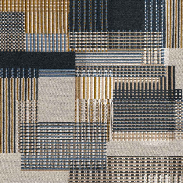 Remnant of Designtex Handsome Plaid Uniform Upholstery Fabric