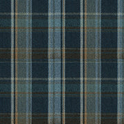 Remnant of Arc-Com York Plaid Smoke Upholstery Fabric
