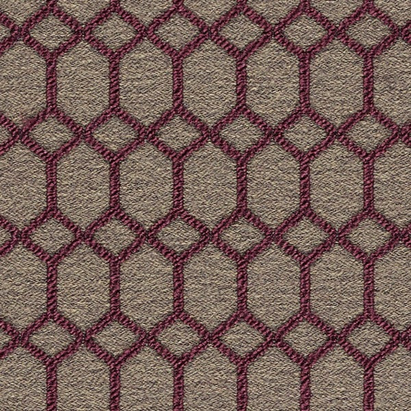 Remnant of Arc-Com Quest Aubergine Upholstery Fabric