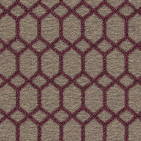 Remnant of Arc-Com Quest Aubergine Upholstery Fabric