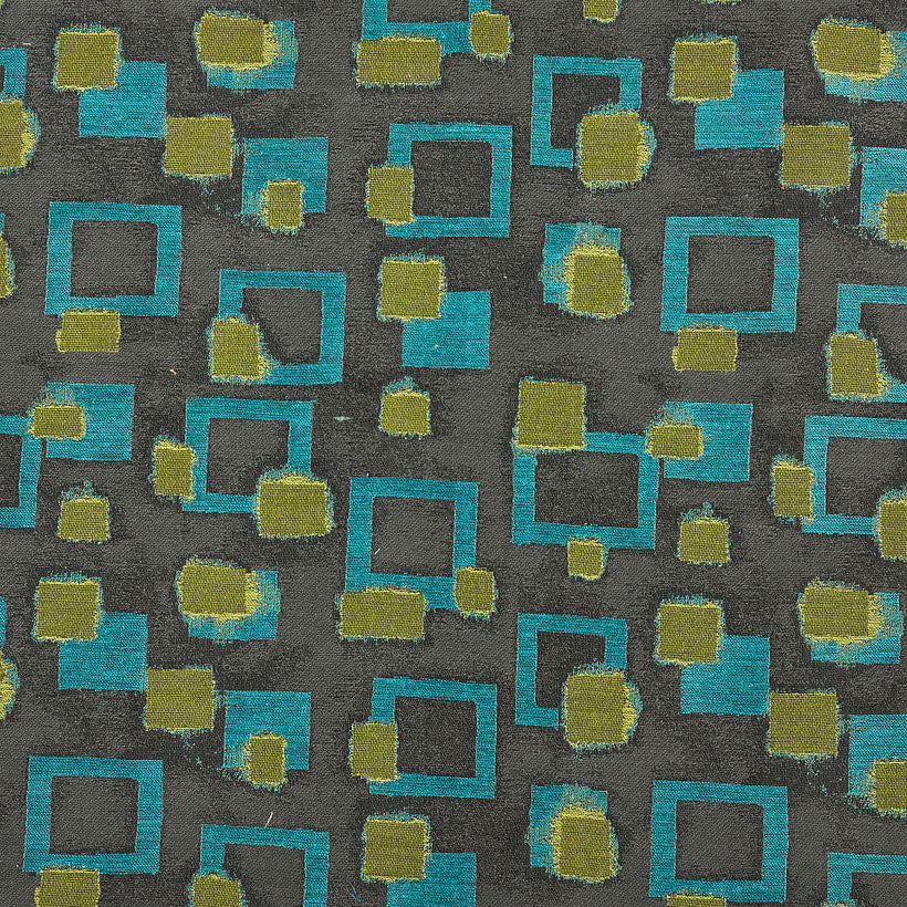 Remnant of Pallas Phenomena Rainy Afternoon Blue Upholstery Fabric