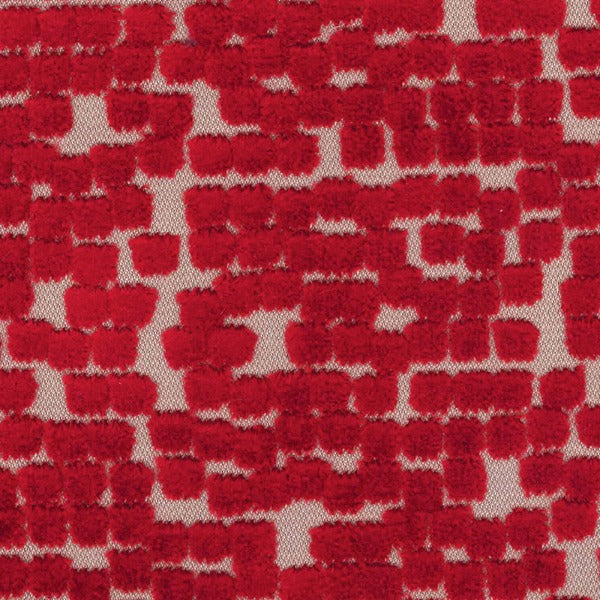 Remnant of Coral Fabrics Reaction Red Delicious Upholstery Fabric