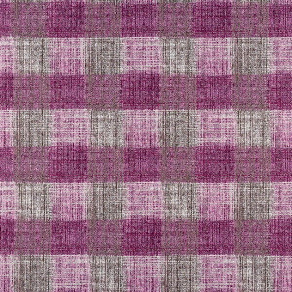 Remnant of Arc-Com Reality Check Orchid Upholstery Fabric