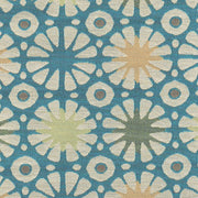 Santa Fe Sun Turquoise Blue Upholstery Fabric